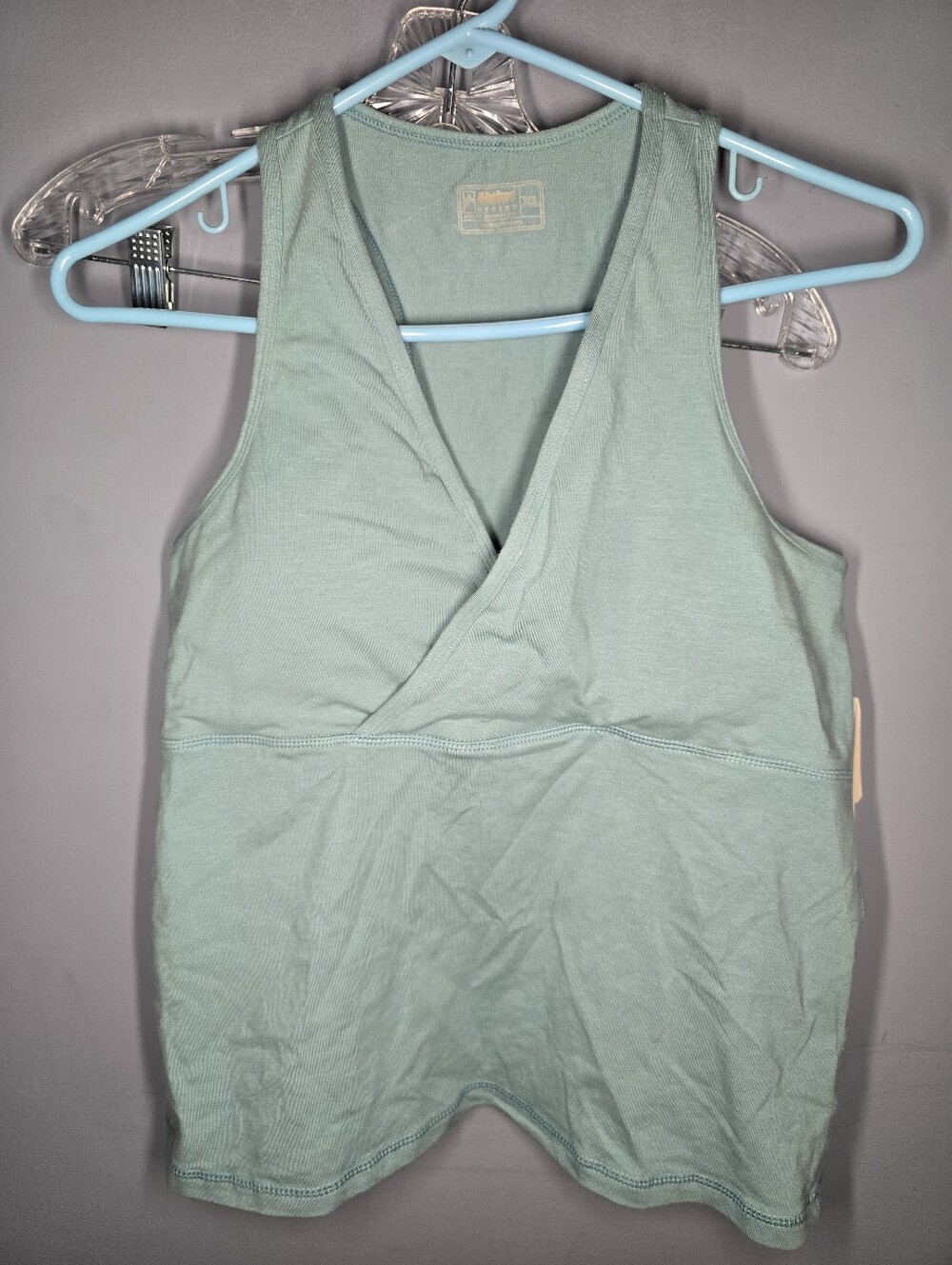 NEW Alpine Design Studio Active Tank Top w/Padded Bra-Womens XL-Mint Green-gym